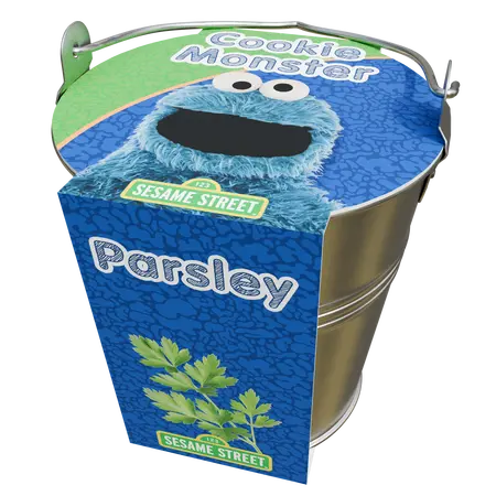 Cookie Monster's Herbs Zinc bucket Parsley